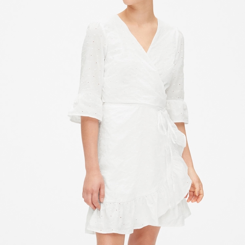 Gap White Eyelet White Dress